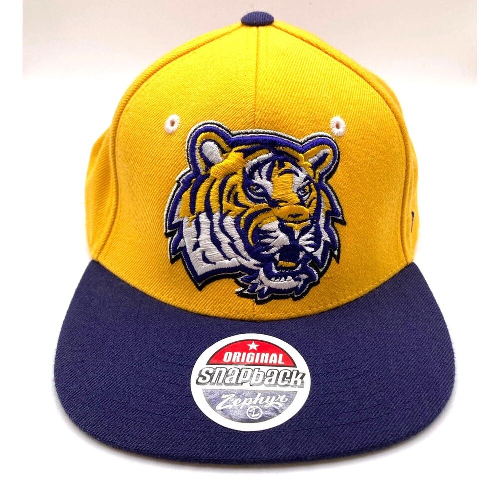 LSU Tigers Original Snapback Hat Gold & Navy Zephyr Adjustable Cap